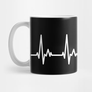 Camping Tent Heartline Design Mug